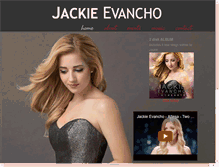 Tablet Screenshot of jackieevancho.com